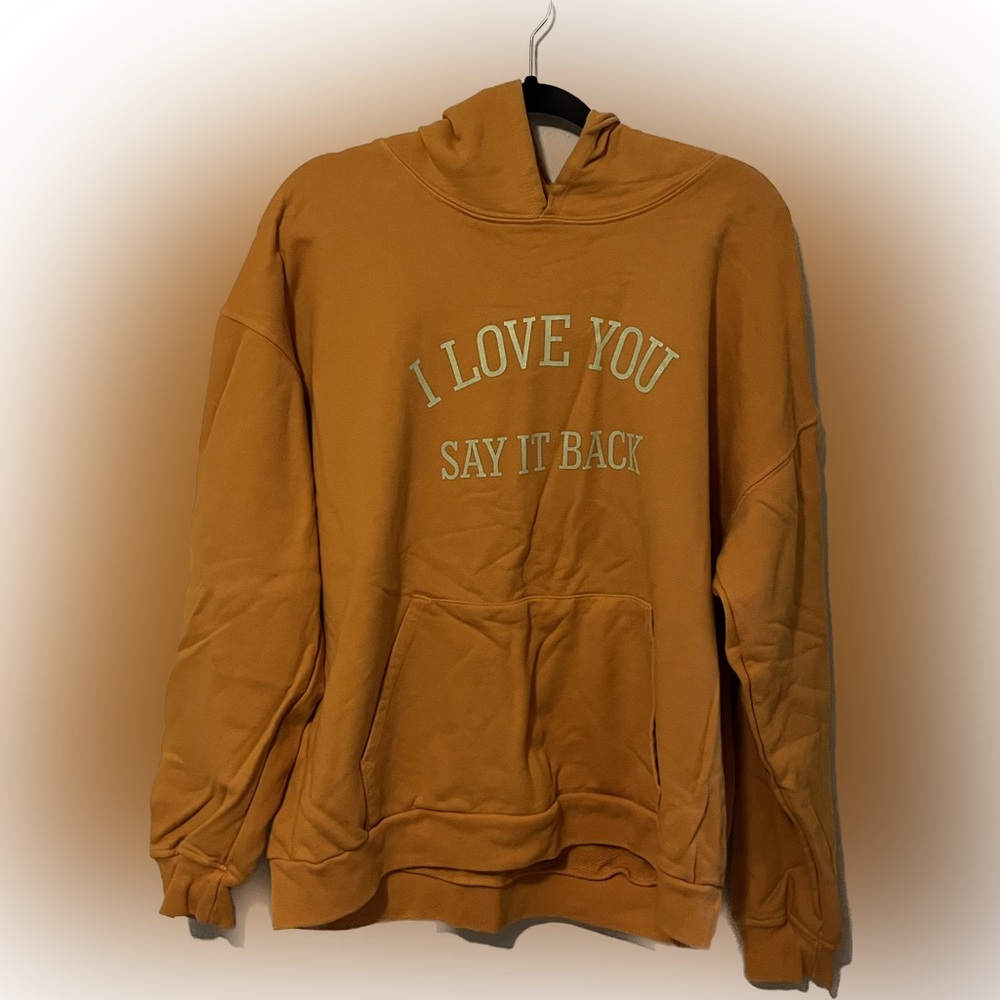 LONELY GHOST Orange Hoodie